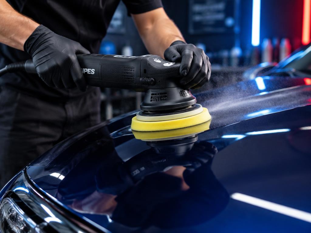 Mašinsko poliranje automobila — sjaj laka i bistri farovi